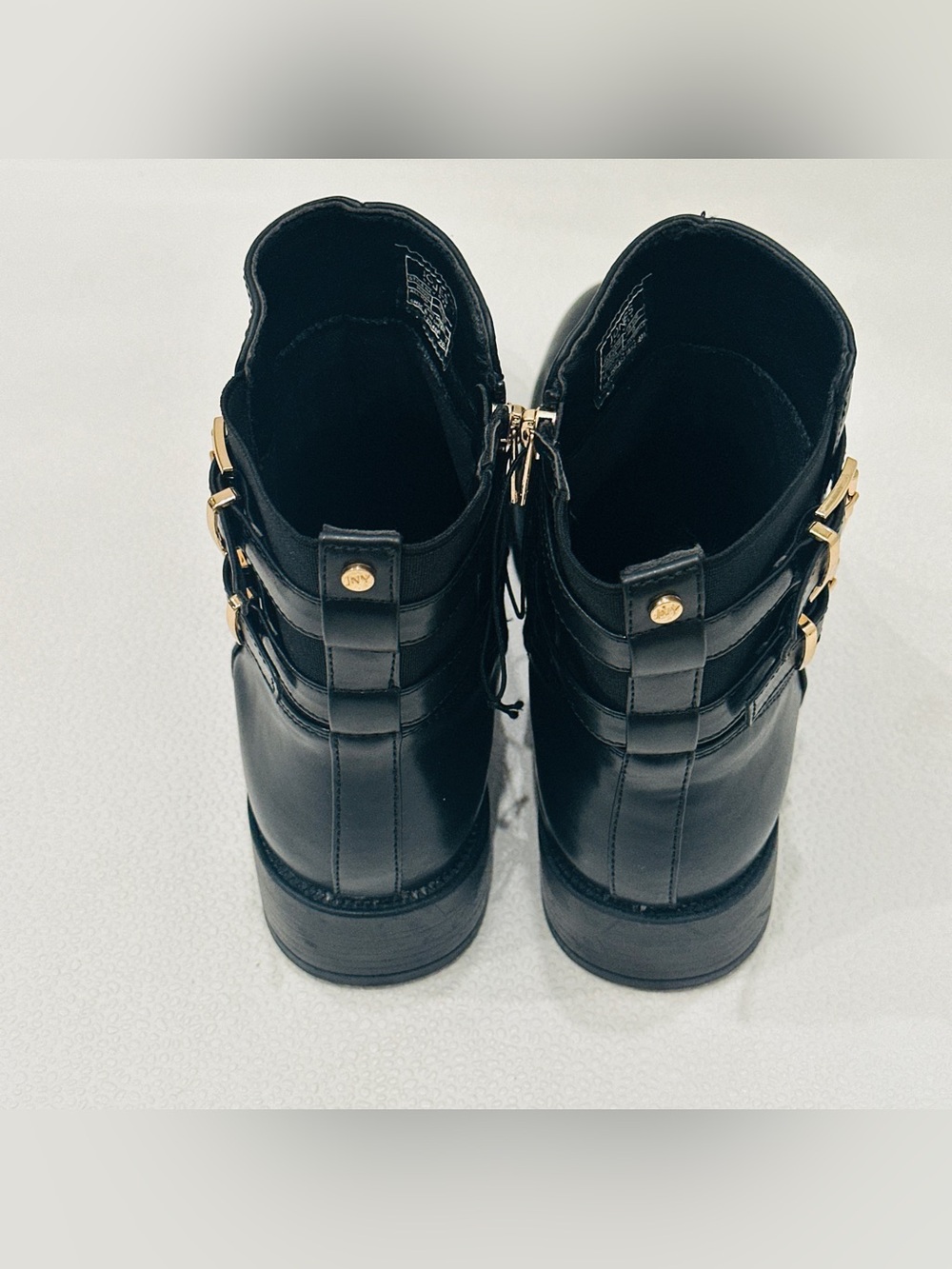 🔥Jones New York Black Leather Minda Ankle Boots / Size 10🖤 - Picture 7 of 7